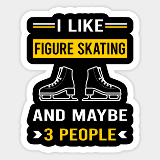 3 People Figure Skating Skate Skater Sticker